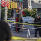 Officers investigating the scene of an attack in Chinatown that killed four homeless people and wounded another in October 2019.